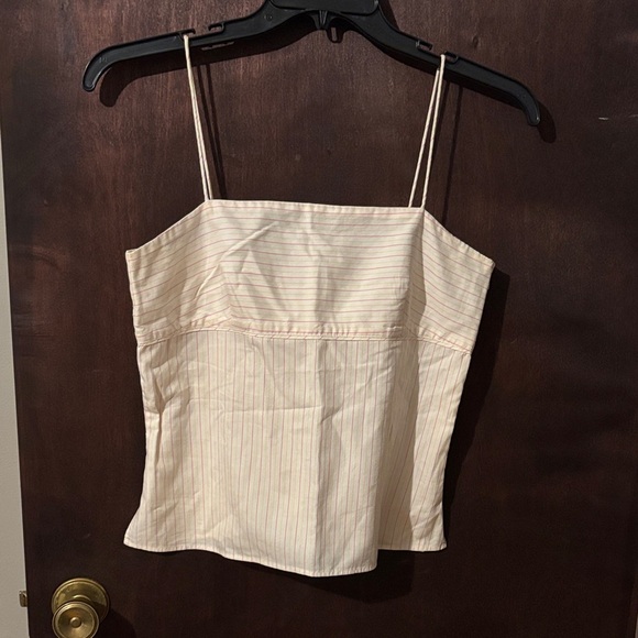 J. Crew Cream and Pink Striped Camisole - Picture 1 of 4